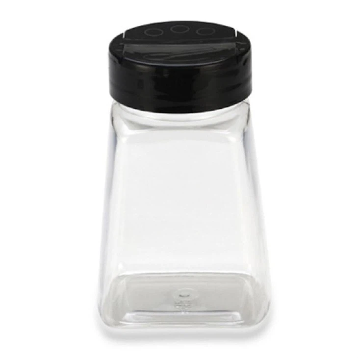 Clear Plastic Spice Jars with Flip Top Lid